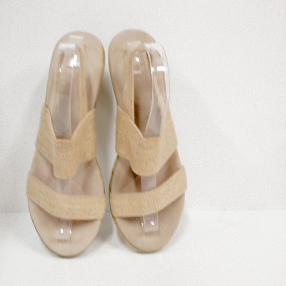 Charleston Shoe Co. Cooper Core Sling Back Espadrille Wedge Linen Women's Size 7 - Picture 10 of 12